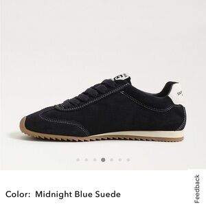 Midnight Blue Suede Sneakers